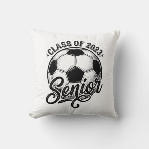 Cojín Decorativo Camiseta de graduación vintage Clase de fútbol de