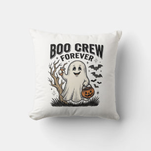 Cojín Decorativo Camiseta de Halloween Fantasma Vintage Boo Crew Fo