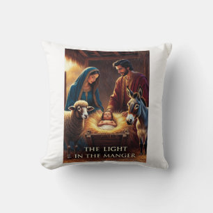 Cojín Decorativo Camiseta de la escena del Nacimiento