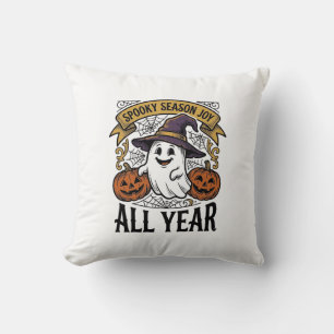 Cojín Decorativo Camiseta de la temporada de alegría espeluznante d