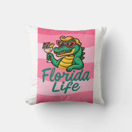 Cojín Decorativo Camiseta de la vida en Florida