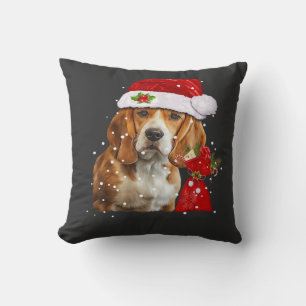Cojín Decorativo Camiseta de Navidad para Perro Beagle Navidad Perr