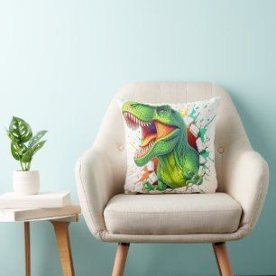 Cojín Decorativo Camiseta de niño con diseño de dinosaurio T-Rex 3D