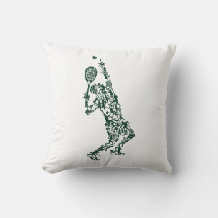 Cojín Decorativo Camiseta de tenis - Jugador pone la chaqueta de bo