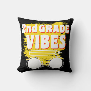 Cojín Decorativo Camiseta de Vibraciones de 2do Grado Regreso a la 