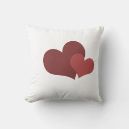 Cojín Decorativo Camiseta del Día de San Valentín Diseño de Corazón