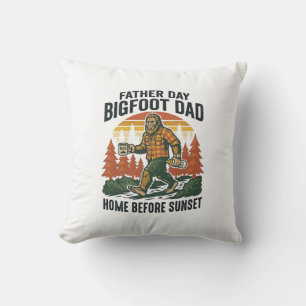 Cojín Decorativo Camiseta Día del Padre Bigfoot Papá El Hombre El M