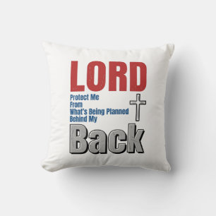 Cojín Decorativo Camiseta Diseño De Fe Cristiana Protegeme Señor_1