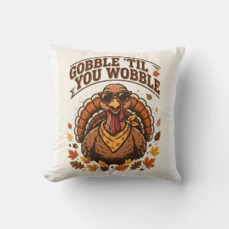 Cojín Decorativo Camiseta divertida de Acción de Gracias Gobble 'Ti