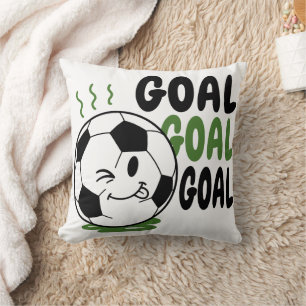 Cojín Decorativo Camiseta Divertida de Gol de Fútbol, Pelota de Fút