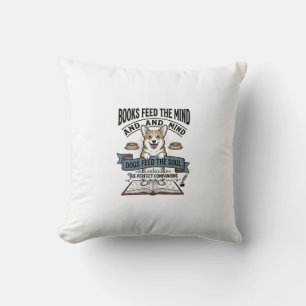 Cojín Decorativo Camiseta divertida de grabado vintage para lectore