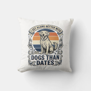 Cojín Decorativo Camiseta divertida para amantes de perros cita de