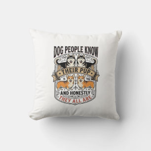 Cojín Decorativo Camiseta divertida para amantes de perros con deba