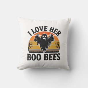 Cojín Decorativo Camiseta divertida vintage de Halloween con abeja