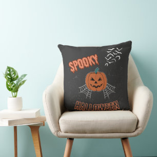 Cojín Decorativo Camiseta espeluznante de Halloween, Camiseta linda