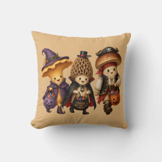 Cojín Decorativo Camiseta Fungi Trio Halloween