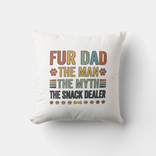 Cojín Decorativo Camiseta Fur Dad The Snack Dealer Vintage Dog Love