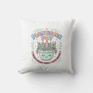 Cojín Decorativo Camiseta gráfica de diseño gráfico de maceta Plant