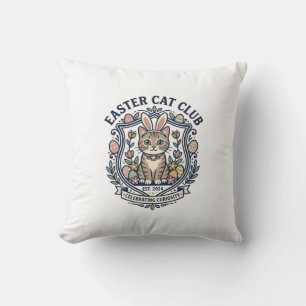 Cojín Decorativo Camiseta gráfica de gato de Pascua - Easter Cat Cl