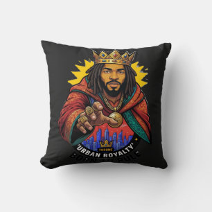 Cojín Decorativo Camiseta gráfica de hombre Urban Royalty Born To R