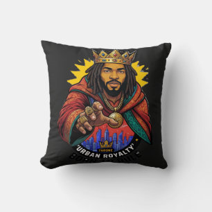 Cojín Decorativo Camiseta gráfica de hombre Urban Royalty Born To R