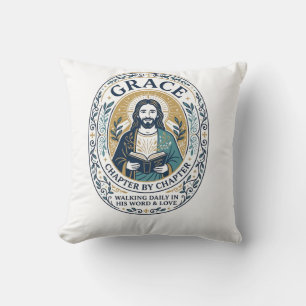 Cojín Decorativo Camiseta gráfica de la comunidad de lectura del cl