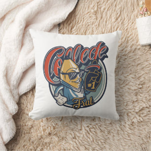Cojín Decorativo Camiseta gráfica retro divertida de plátano de fra