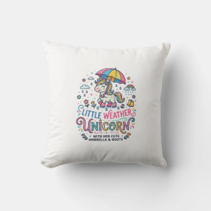Cojín Decorativo Camiseta Gráfica Unicornio Pequeño Tiempo Unicorni