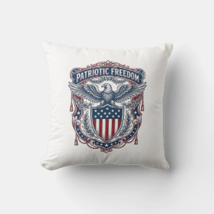 Cojín Decorativo Camiseta gráfica vectorial de estilo de bandera de