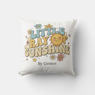 Cojín Decorativo Camiseta Little Ray of Sunshine, Retro Groovy 70s
