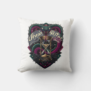 Cojín Decorativo Camiseta Love Bites (Literalmente) San Valentín