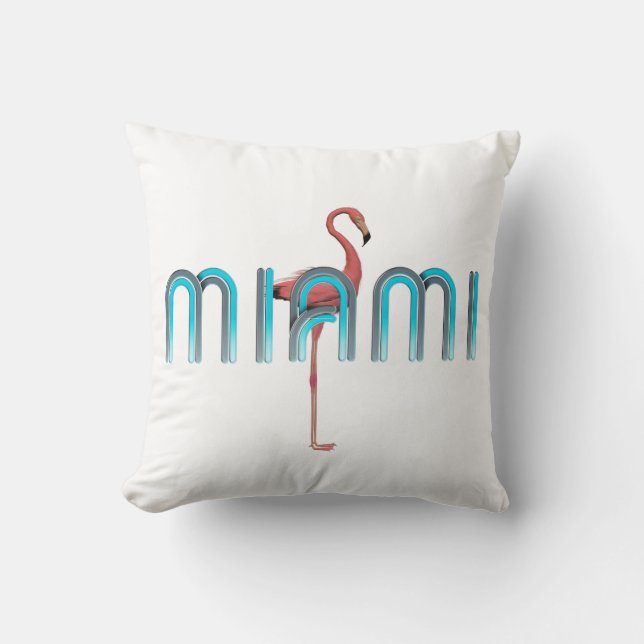 Cojín Decorativo CAMISETA Miami (Anverso)