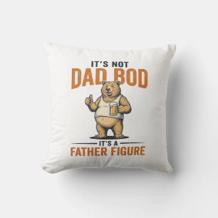 Cojín Decorativo Camiseta Oso Cerveza Figura Paterna Cuerpo De Papá