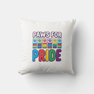 Cojín Decorativo Camiseta para amantes de mascotas con huella de ga