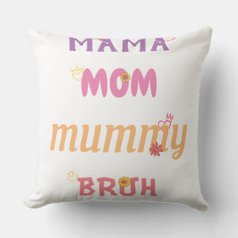 Cojín Decorativo Camiseta Personalizada Mamá Madre Pincel Desde Año