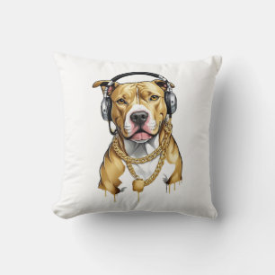 Cojín Decorativo Camiseta Pitbull estilo urbano