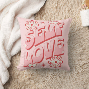 Cojín Decorativo Camiseta Retro de Amor Propio