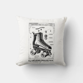 Cojín Decorativo Camiseta Retro de Patines de Rueda