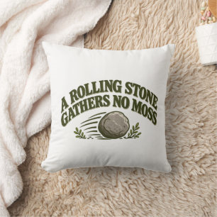 Cojín Decorativo Camiseta Rolling Stone Gatherers No Moss
