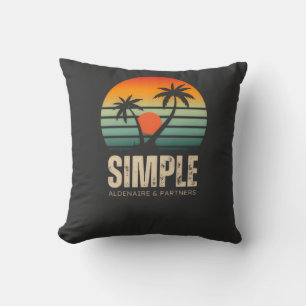 Cojín Decorativo Camiseta Simple Sunset - Diseño de vibraciones tro