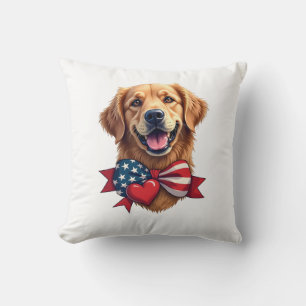 Cojín Decorativo Camiseta Vintage Amante del Retriever Dorado Patri