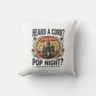 Cojín Decorativo Camiseta Vintage de Cork Pop Halloween Casa Embruj