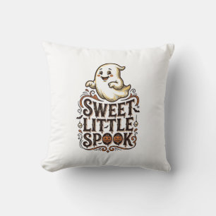 Cojín Decorativo Camiseta Vintage Espeluznante de Fantasma Lindo de