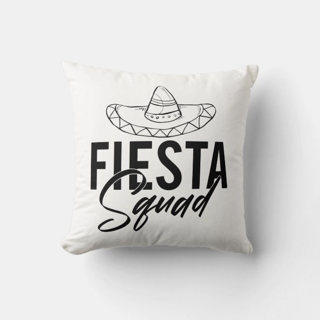 Cojín Decorativo Camisetas de Fiesta Squad Fiesta Bachelorette Part (Anverso)