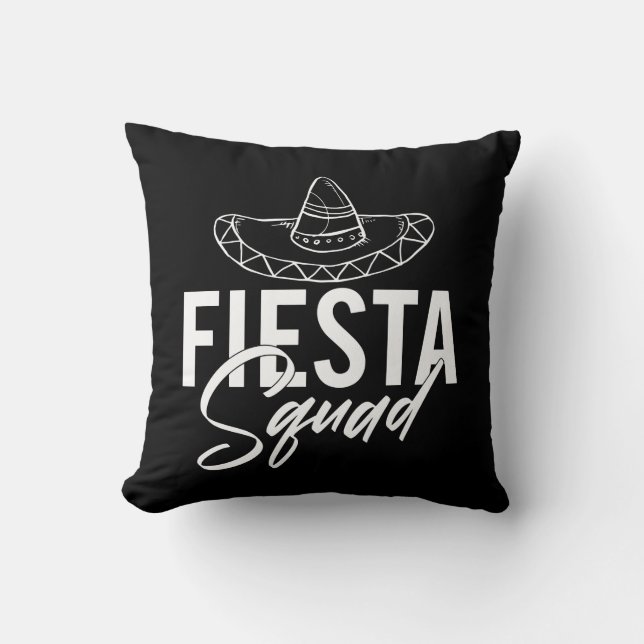 Cojín Decorativo Camisetas de Fiesta Squad Fiesta Bachelorette Part (Anverso)