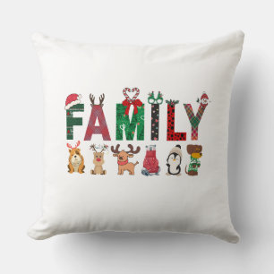 Cojín Decorativo Camisetas Navideñas Familiares Combinadas   famili