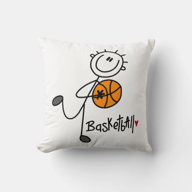 Cojín Decorativo Camisetas y regalos básicos de básquetbol (Anverso)