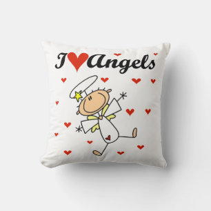 Cojín Decorativo Camisetas y regalos de ángeles que amo