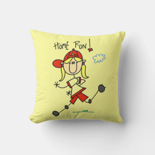 Cojín Decorativo Camisetas y regalos de softball para niñas Home Ru
