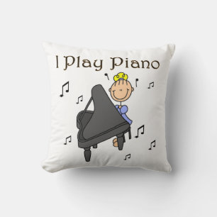 Cojín Decorativo Camisetas y regalos de Toco el piano